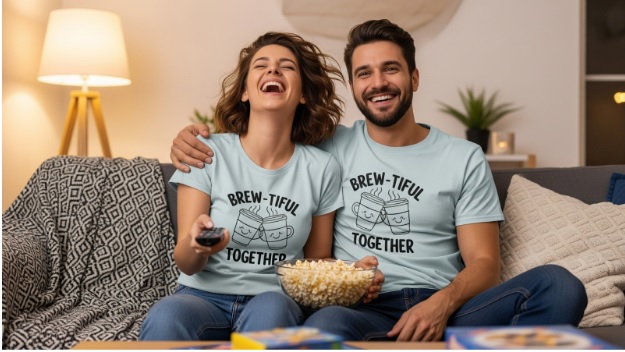 10 Funniest Matching Couple T-shirts You Can Customize Online